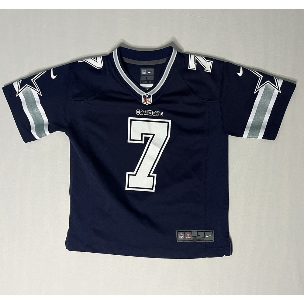 Nike Dallas Cowboys Trevon Diggs Football Jersey Kids Size Large Blue #7 NFL